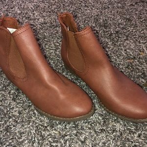 Brown Chelsea Ankle Booties